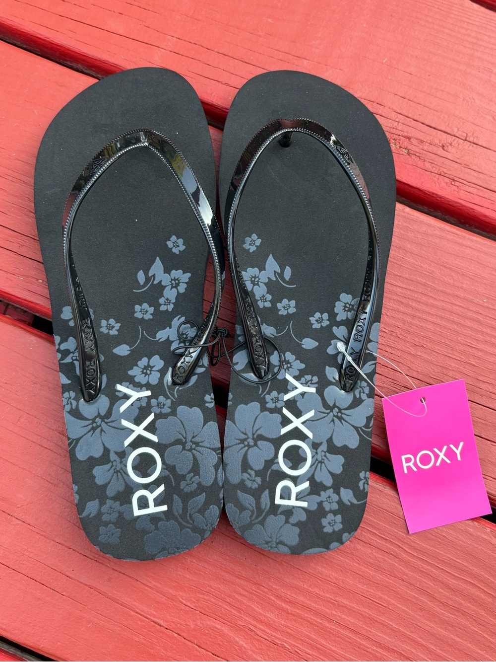 Roxy Black Flip Flops